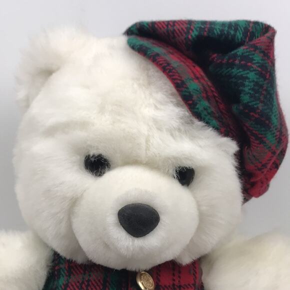 Vintage Jingle Bell Jr Hand Puppet Plush 12'' Christmas White Cap Vest Broadway - Picture 3 of 11